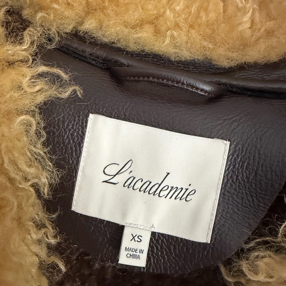 L'Academie Brown and Cream Teddy Jacket - Picture 5 of 6